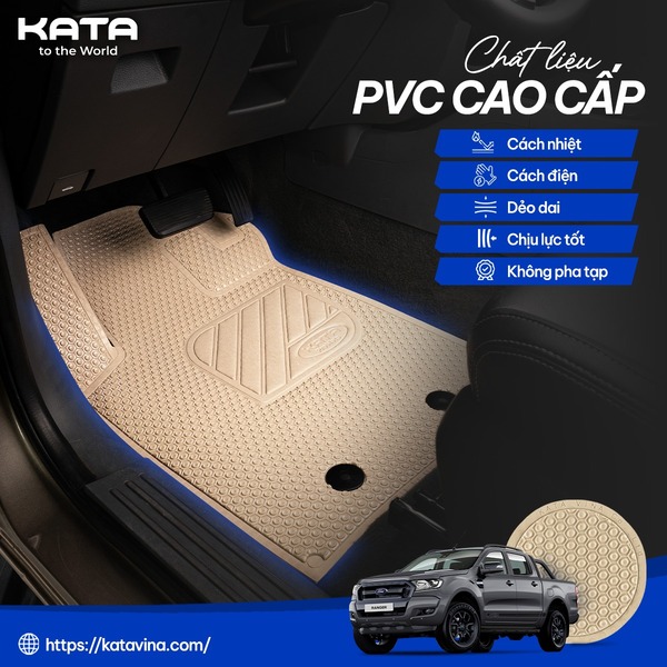 Thảm lót sàn ô tô KATA được thiết kế từ chất liệu cao cấp