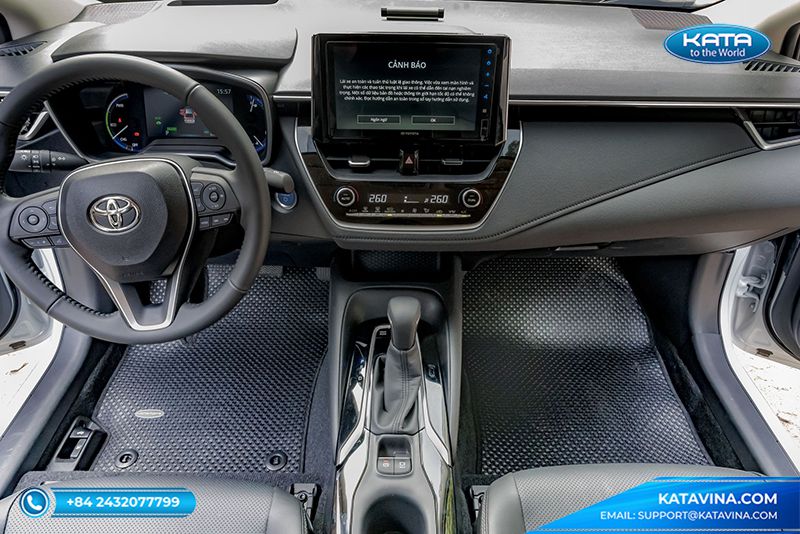 Thảm lót chân ô tô Toyota GR Corolla Hatchback 2022 của KATA có chất lượng vượt trội