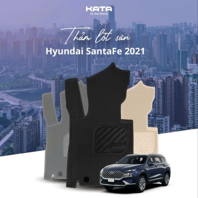 Thảm lót sàn ô tô Hyundai Santafe 2021 - Phiên bản PRO