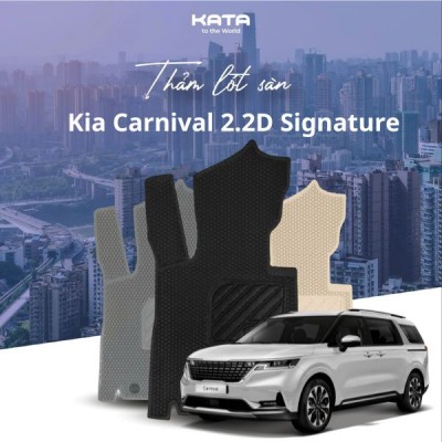 Thảm Lót Sàn Ô Tô Kia Carnival 2.2D Signature 2024 