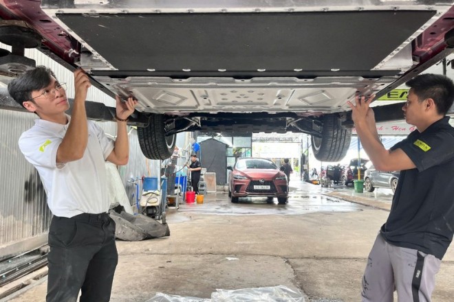 Địa chỉ lắp giáp bảo vệ pin ở Hà Nội chất lượng cho xe điện