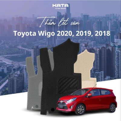 Mẫu thảm lót sàn ô tô Toyota Wigo 2020, 2019, 2018