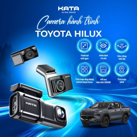 Gắn Camera Hành Trình Xe Toyota Hilux KATA 2K