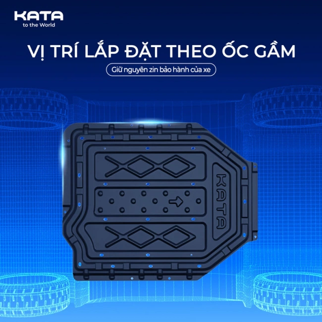 Tấm Giáp Bảo Vệ Pin Ecvan KATA Hợp Kim Thép Cao Cấp
