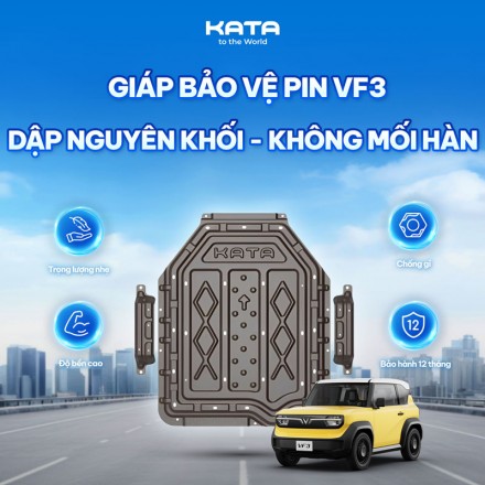 Giáp bảo vệ pin VF3 KATA | Tấm ốp chính hãng dập nguyên khối