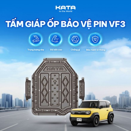 Giáp bảo vệ pin VF3 KATA | Tấm ốp chính hãng dập nguyên khối