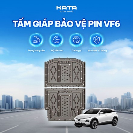 Giáp Bảo Vệ Pin Vinfast VF6 | Tấm Ốp KATA Trọng Lượng Nhẹ