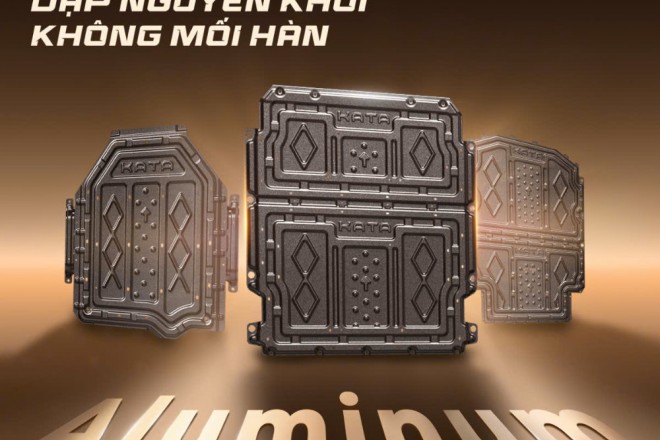 KATA Phát Triển Giáp Pin Nhôm-Magie Dark Brown Dày 2.0mm