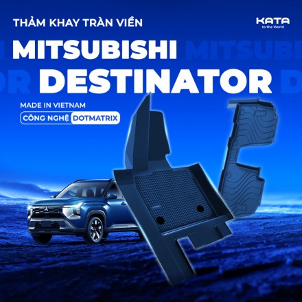 Thảm Lót Sàn TPE Tràn Viền & PVC Vân Dotmatrix Cho Mitsubishi Destinator
