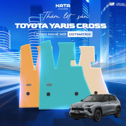 Thảm Lót Sàn Xe Ô Tô Yaris Cross (Hybrid-HEV) PVC KATA