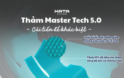KATA ra mắt phiên bản thảm lót sàn ô tô Mastertech 5.0 với nhiều cải tiến đột phá