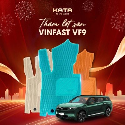 Thảm Lót Sàn Ô Tô VF9 Nhựa PVC Nguyên Sinh KATA