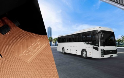 Thảm lót sàn ô tô xe đưa đón nhân viên bền đẹp, nâng tầm hình ảnh doanh nghiệp