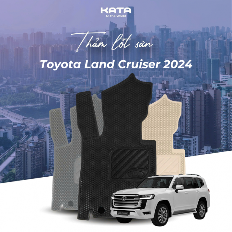 Thảm lót sàn ô tô Toyota Land Cruiser 2024