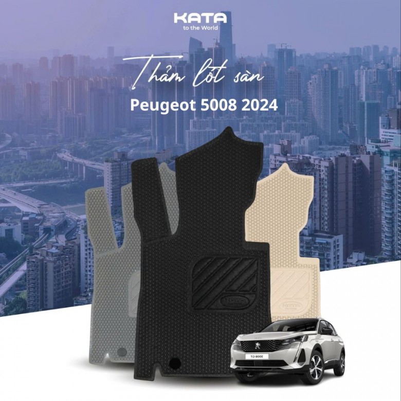 Thảm Lót Sàn Ô Tô Peugeot 5008 GT 2024
