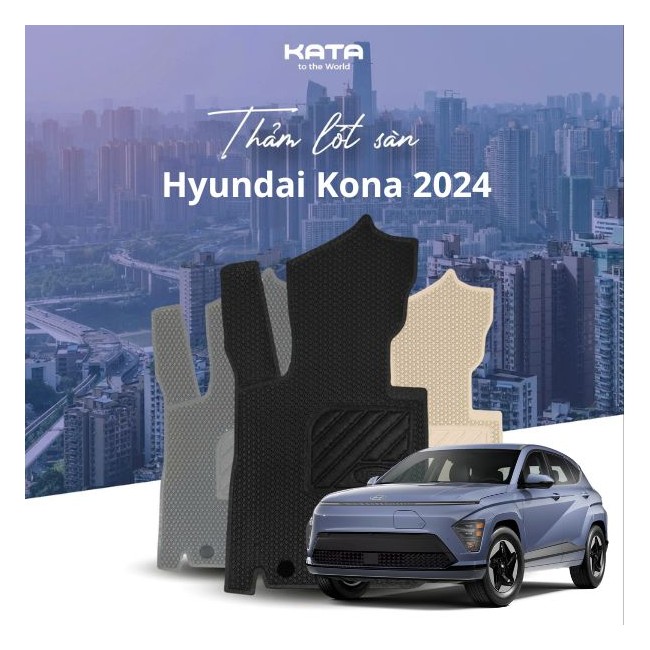 Thảm Lót Sàn Ô Tô Hyundai Kona 2024