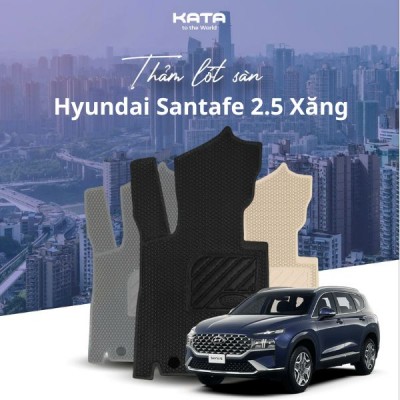 Thảm Lót Sàn Ô Tô Hyundai Santafe 2.5 Xăng Cao Cấp 2024