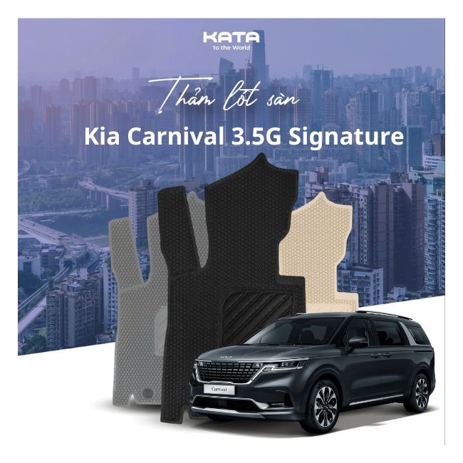 Thảm Lót Sàn Ô Tô Kia Carnival 3.5G Signature 2024