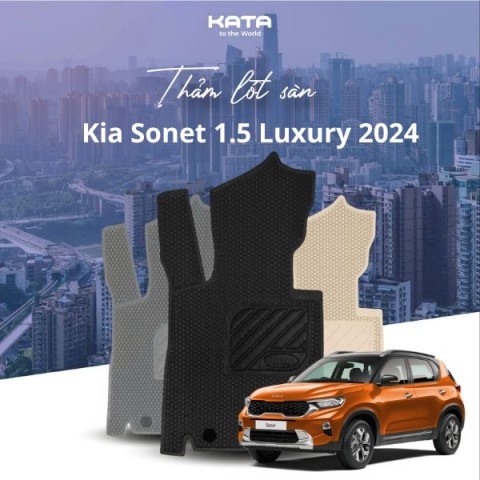 Thảm Lót Sàn Ô Tô Kia Sonet 1.5 Luxury 2024 
