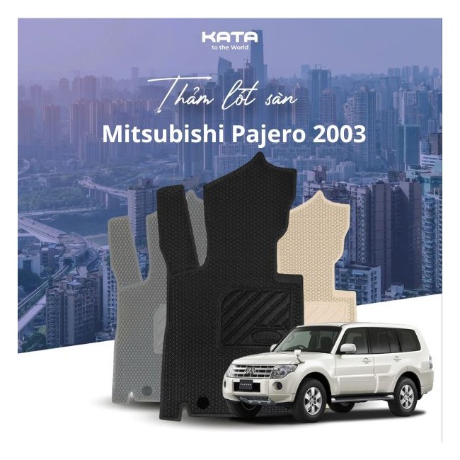 Thảm lót sàn ô tô Mitsubishi Pajero 2003 