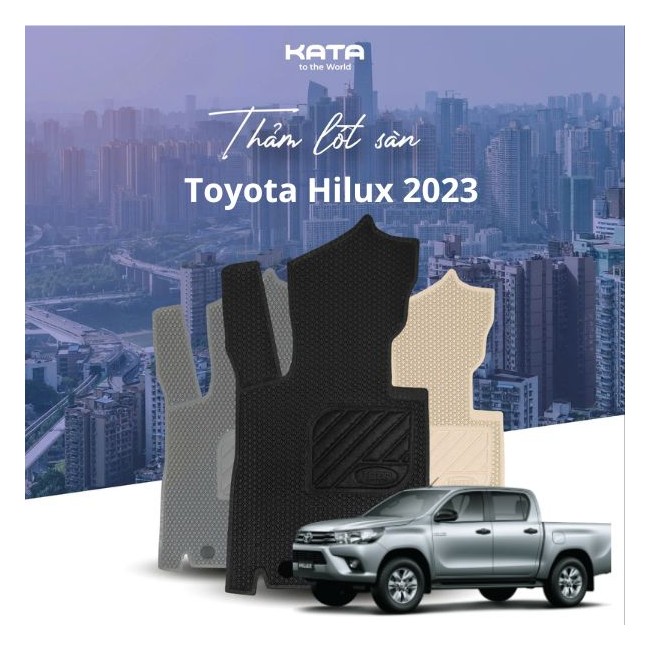 Thảm Lót Sàn Ô Tô Toyota Hilux 2023 