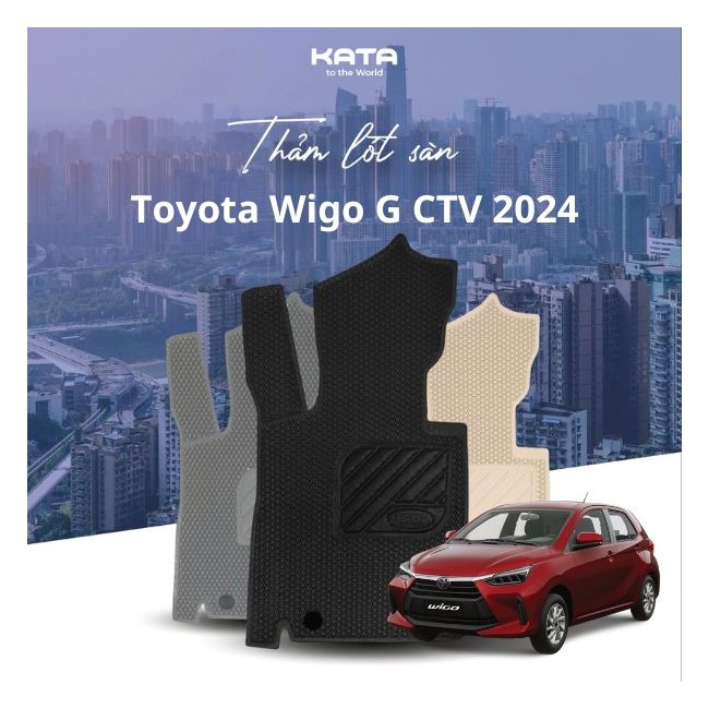 Thảm Lót Sàn Ô Tô Toyota Wigo G CVT 2024