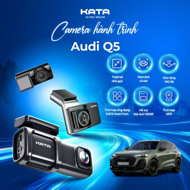 Lắp Camera Hành Trình KATA Cho Xe Audi Q5