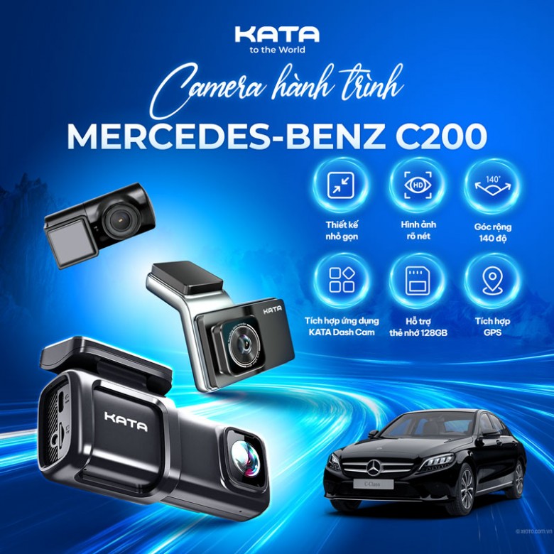 Lắp Camera Hành Trình Cho Mercedes-Benz C200