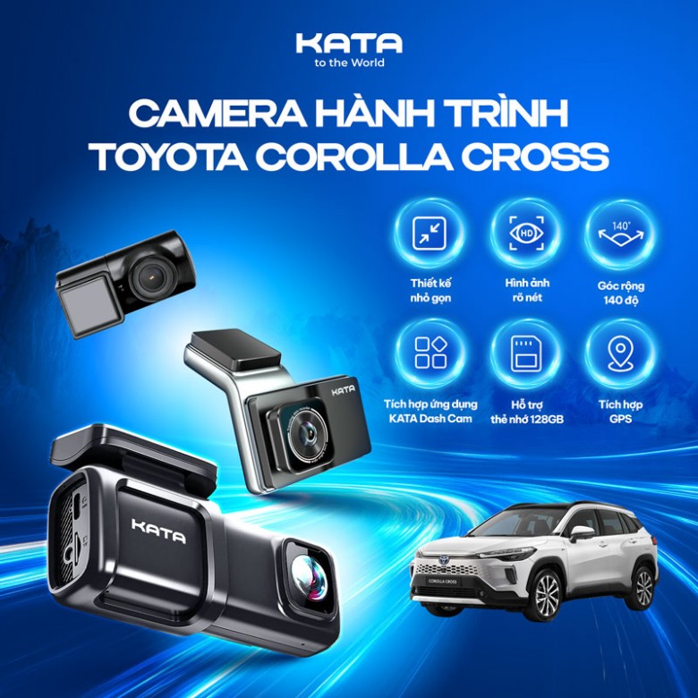 Bộ Camera Hành Trình Trước Sau Xe Toyota Corolla Cross