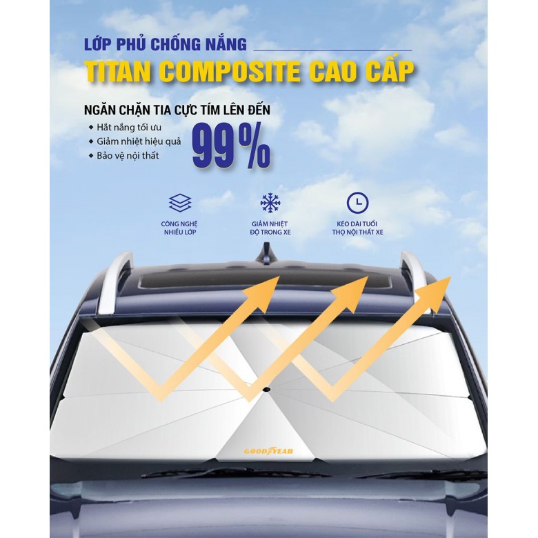 Ô che nắng xe ô tô GoodYear