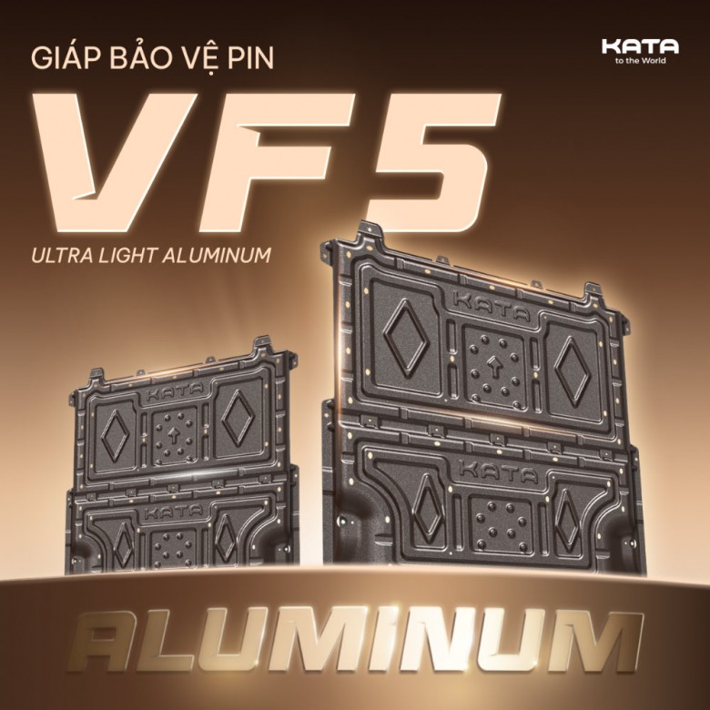Tấm Giáp Bảo Vệ Pin VF5 KATA Nguyên Khối Không Mối Hàn