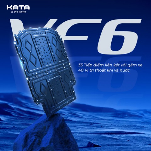 Giáp Bảo Vệ Pin Vinfast VF6 | Tấm Ốp KATA Trọng Lượng Nhẹ