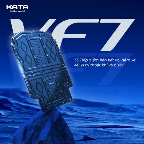 Giáp Bảo Vệ Pin Vinfast VF7 | Tấm Ốp KATA Sơn Tĩnh Điện