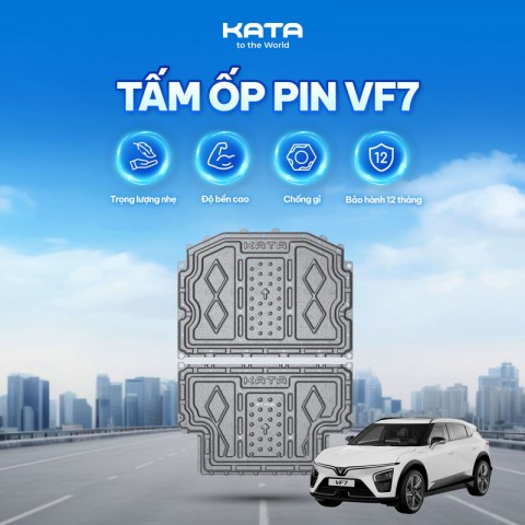 Giáp Bảo Vệ Pin Vinfast VF7 | Tấm Ốp KATA Sơn Tĩnh Điện