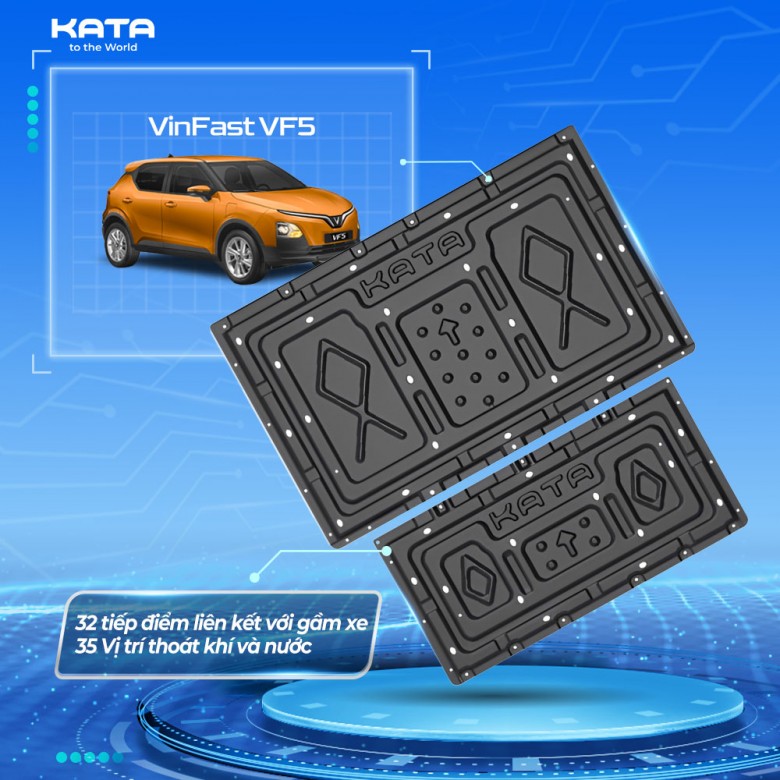 Giáp Bảo Vệ Pin VF5 | Tấm Ốp KATA Độ Bền Cao, Chống Gỉ