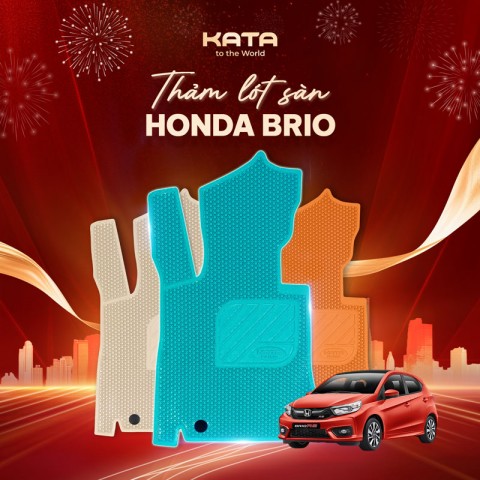 Thảm lót sàn xe ô tô Honda Brio KATA