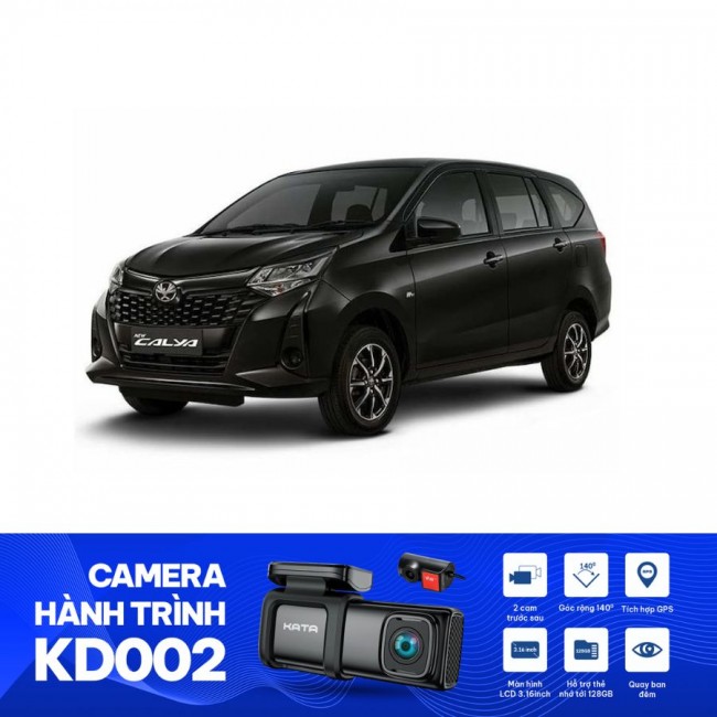 Lắp Camera Hành Trình KD002 Cho Toyota Calya 2022