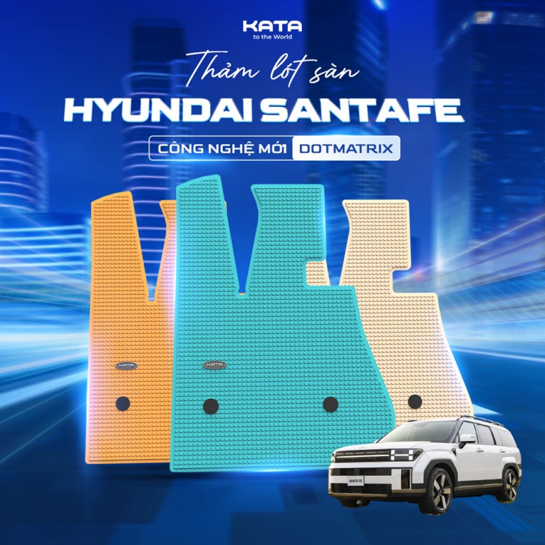 Thảm Lót Sàn Ô Tô Hyundai Santafe 2021-2026