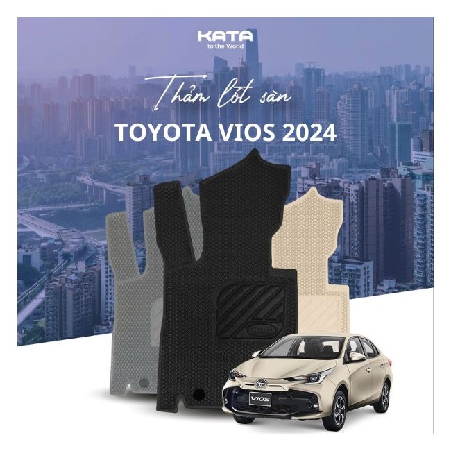 Thảm Lót Sàn Ô Tô Toyota Vios 2024