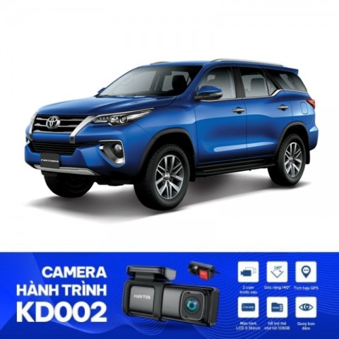 Lắp đặt camera hành trình cho xe Toyota Fortuner