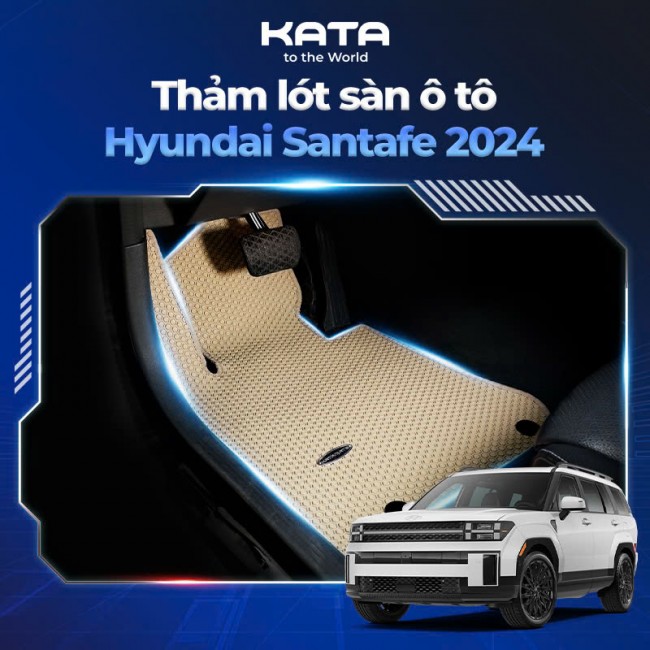 Thảm Lót Sàn Ô Tô Hyundai Santafe 2024