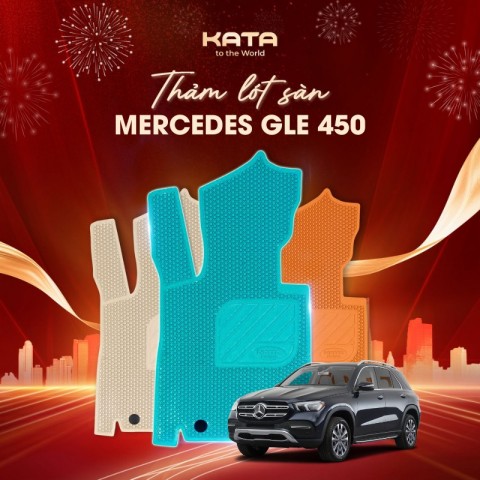 Thảm lót sàn xe ô tô Mercedes GLE 450 7 chỗ 2025