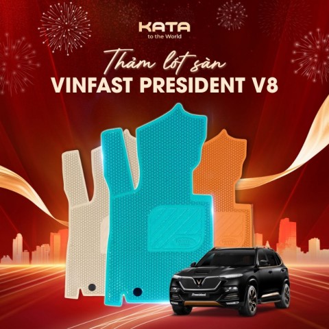 Thảm Lót Sàn Ô Tô Vinfast President V8 Cao Cấp
