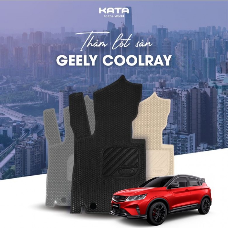 Thảm lót sàn xe Geely Coolray PVC nguyên sinh chất lượng