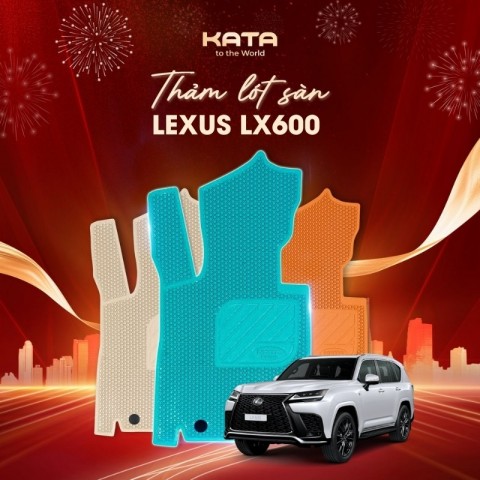 Thảm Lót Sàn Ô Tô Lexus LX600 SUV 7 chỗ 2022-2025