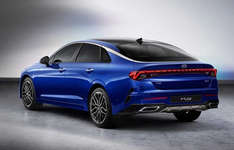 Phần đuôi Kia K5 2022 mang phong cách thể thao