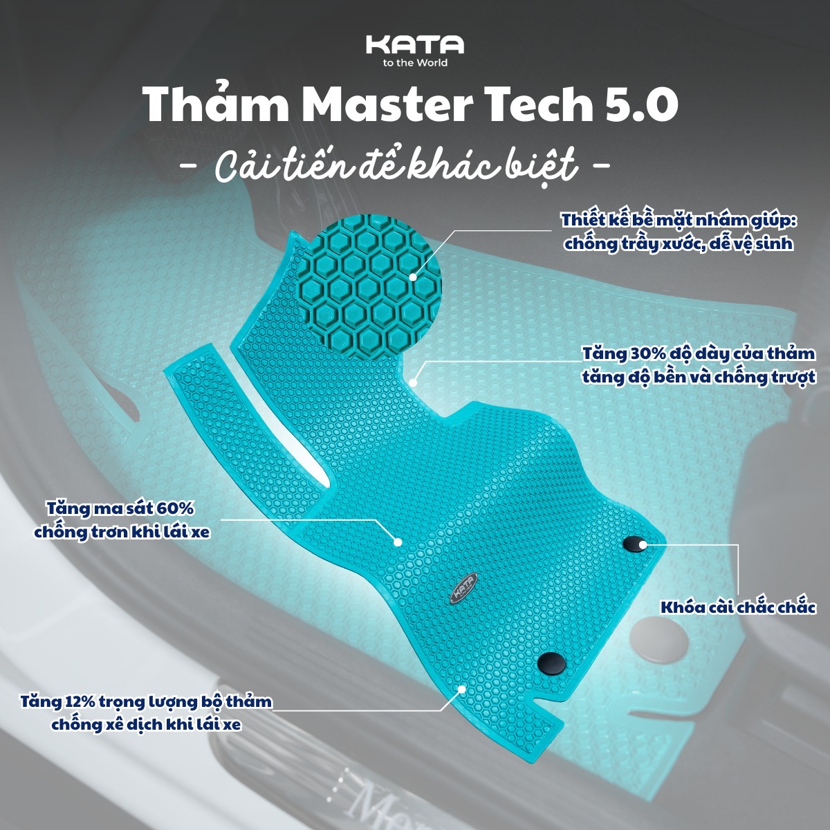 Phiên bản thảm lót sàn ô tô KATA Mastertech 5.0 với nhiều cải tiến đột phá