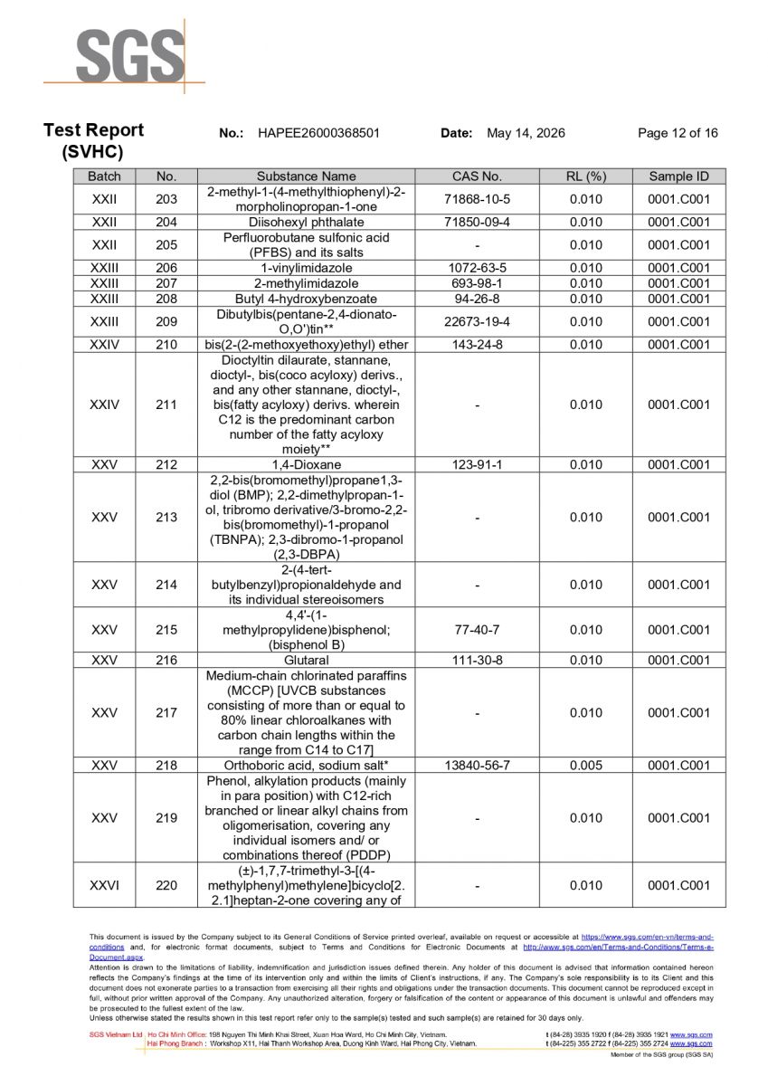 Thảm Lót Sàn Ô Tô KATA TPE Tràn Viền Đạt Chứng Nhận REACH SVHC Toàn Cầu 12