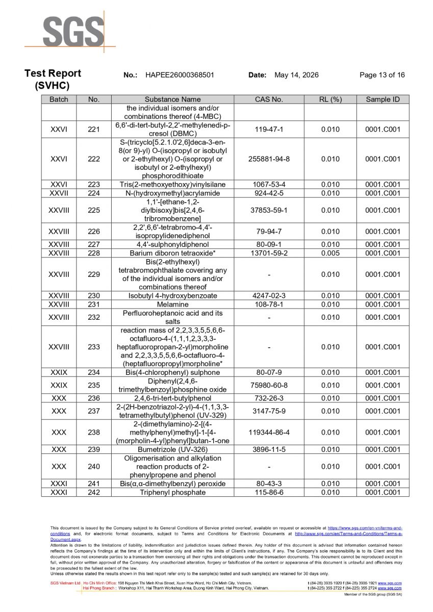 Thảm Lót Sàn Ô Tô KATA TPE Tràn Viền Đạt Chứng Nhận REACH SVHC Toàn Cầu 13