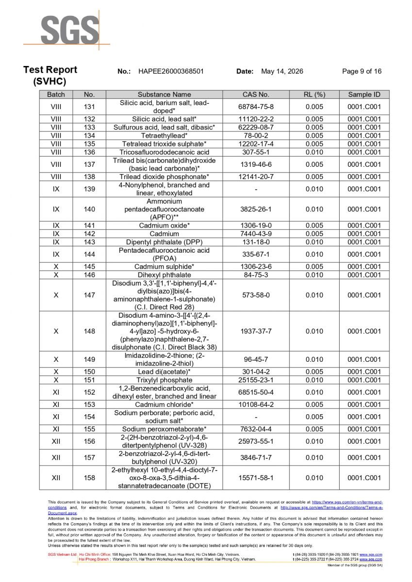 Thảm Lót Sàn Ô Tô KATA TPE Tràn Viền Đạt Chứng Nhận REACH SVHC Toàn Cầu 9